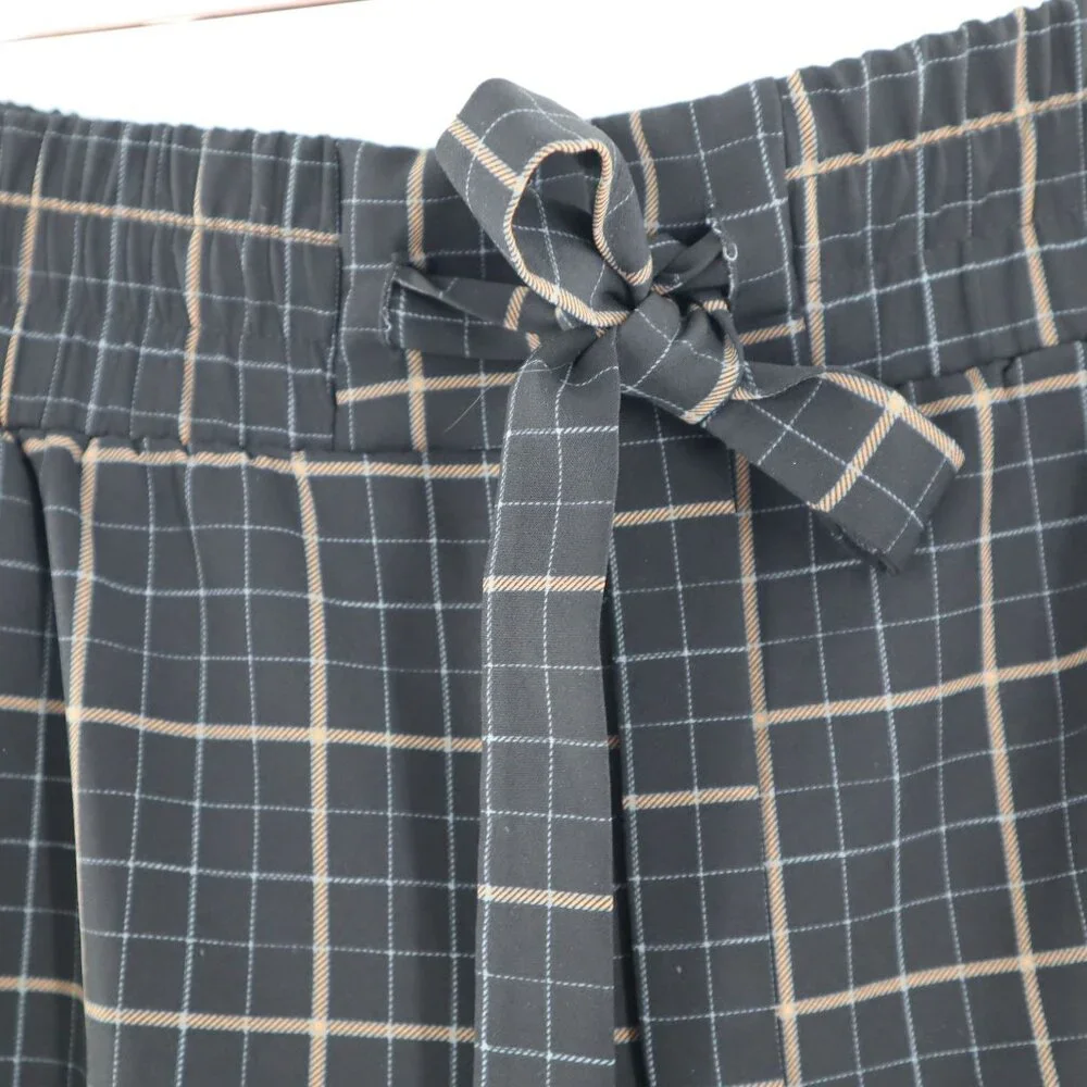 One By‎ Chapter One Jogger Pants Womens L Black Academia Preppy Casual Relaxed